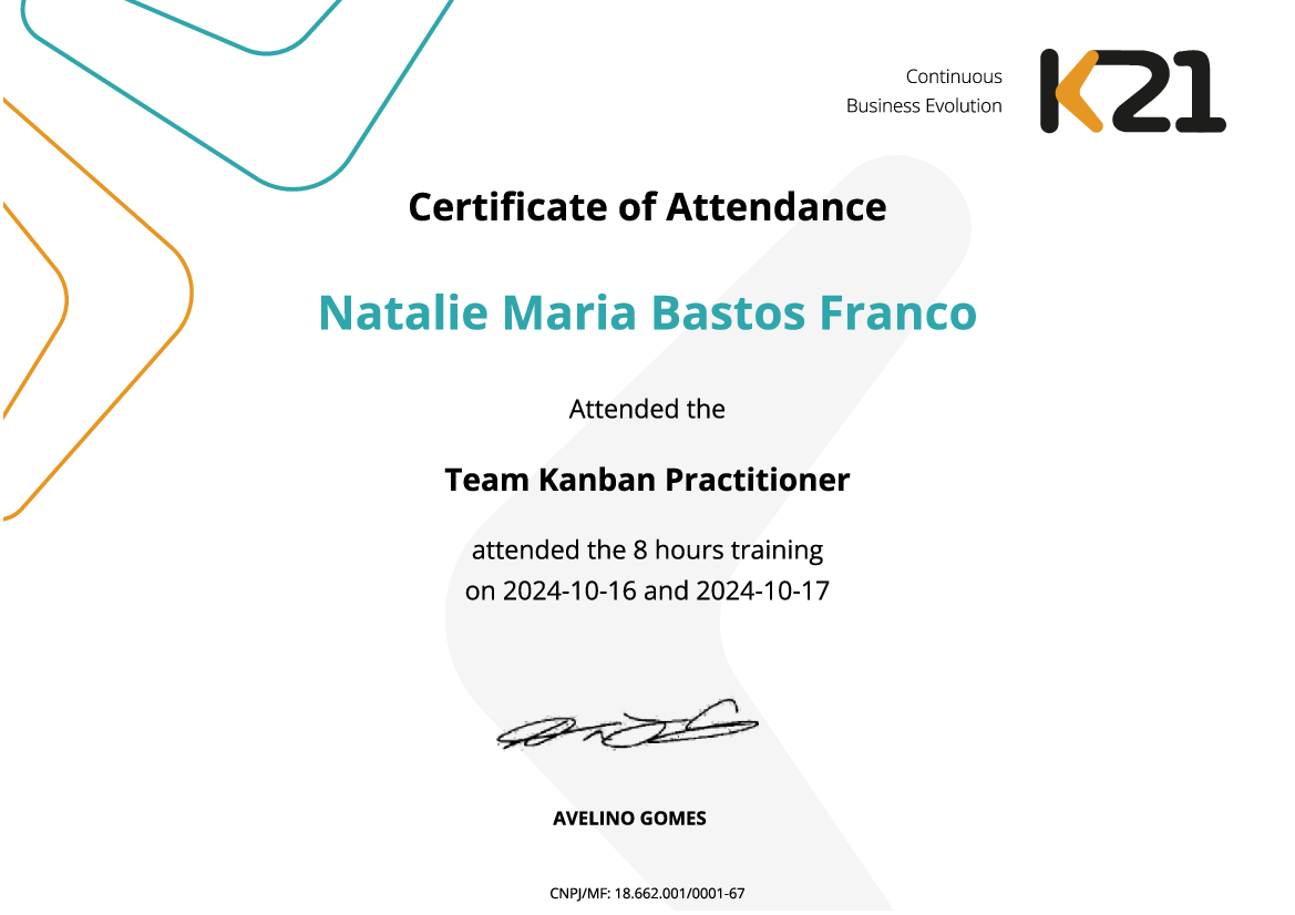 Certificado K21